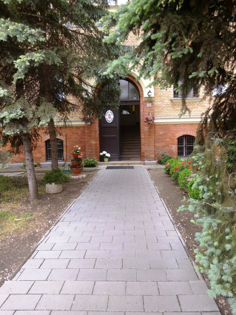 Szerb Antal Gimnázium kapuja Cinkotán \\ Gate of Antal Szerb Secondary School at Cinkota in Budapest by peppe maci