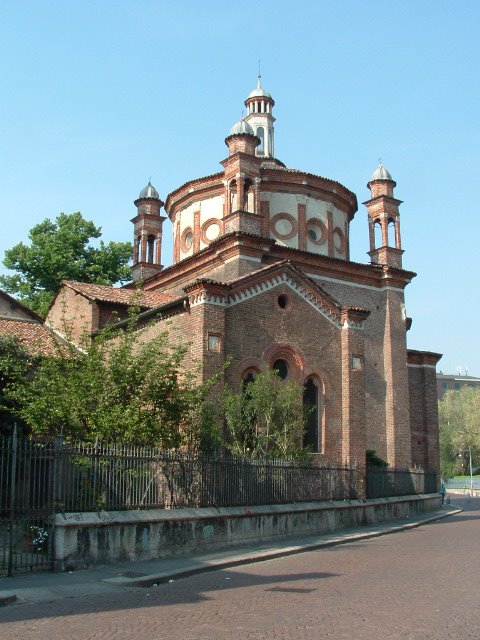 Milano - La Cappella Portinari e Sant'Eustorgio (esterno) by Luigi Milani