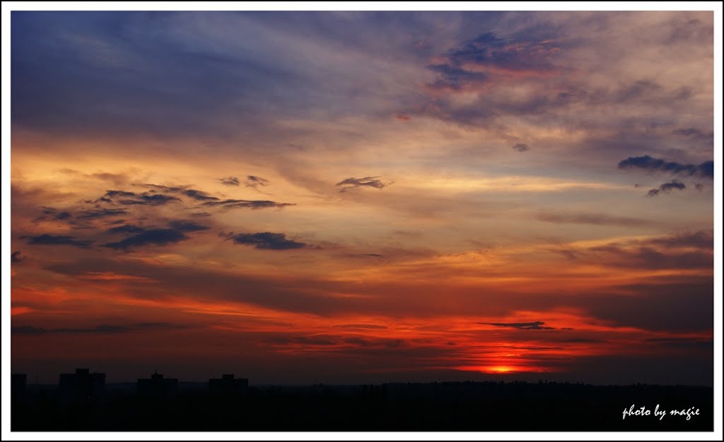 GLIWICE. Ostatnie promienie słońca/The last rays of the sun by Krystyna Koch