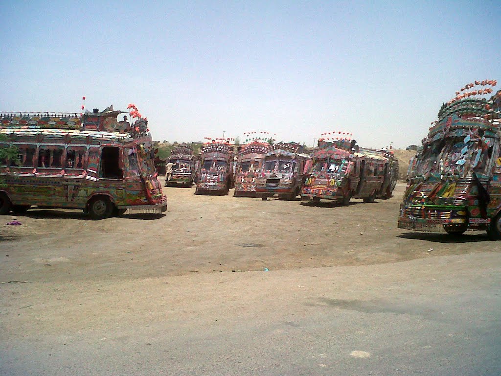 Quetta Town Bus Stop by Athar Agha