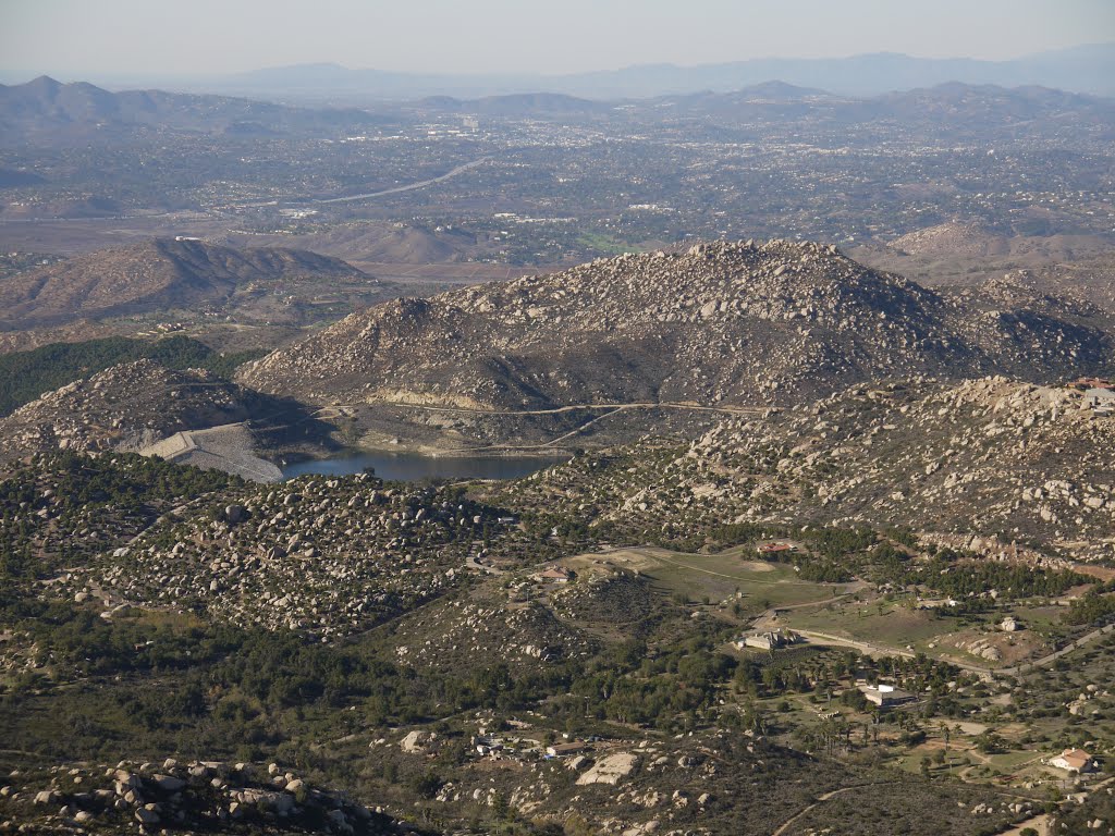 Lake Ramona Surrounded by Mountains by matthew.j.kidd