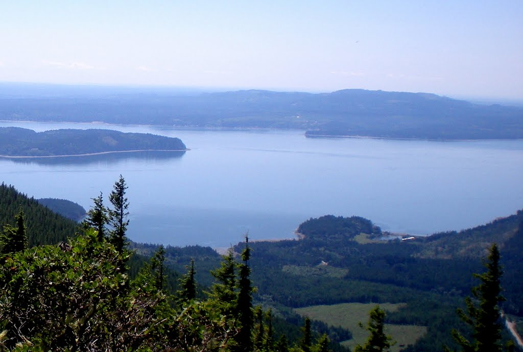 Dabob Bay from Mt. Walker Lookout by creft