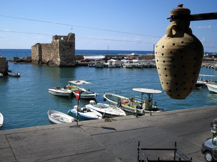 Port of Byblos from the Fishing Club by Quique Morrique