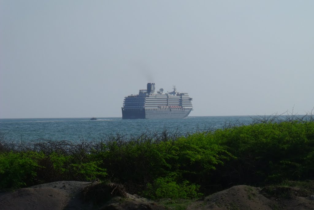 Crucero Zuiderdam Alejandose de Puerto Chiapas 02 by Gabriel M. SalvadoR