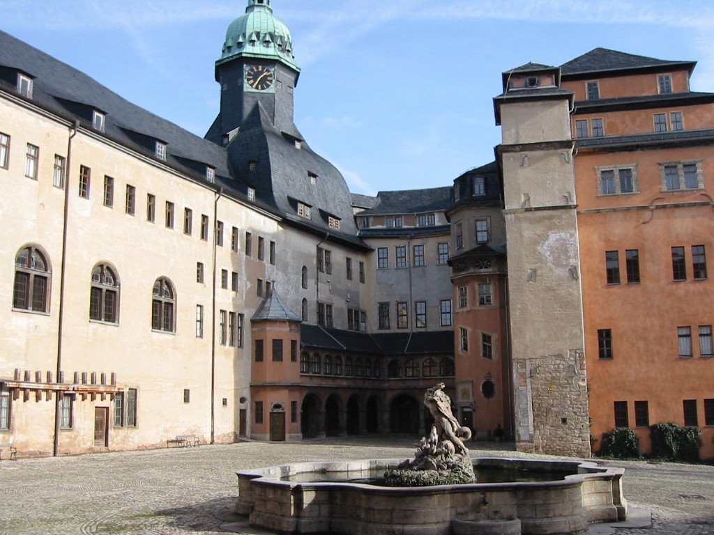 Courtyard, Castel Sondershausen by O.S. Jensen