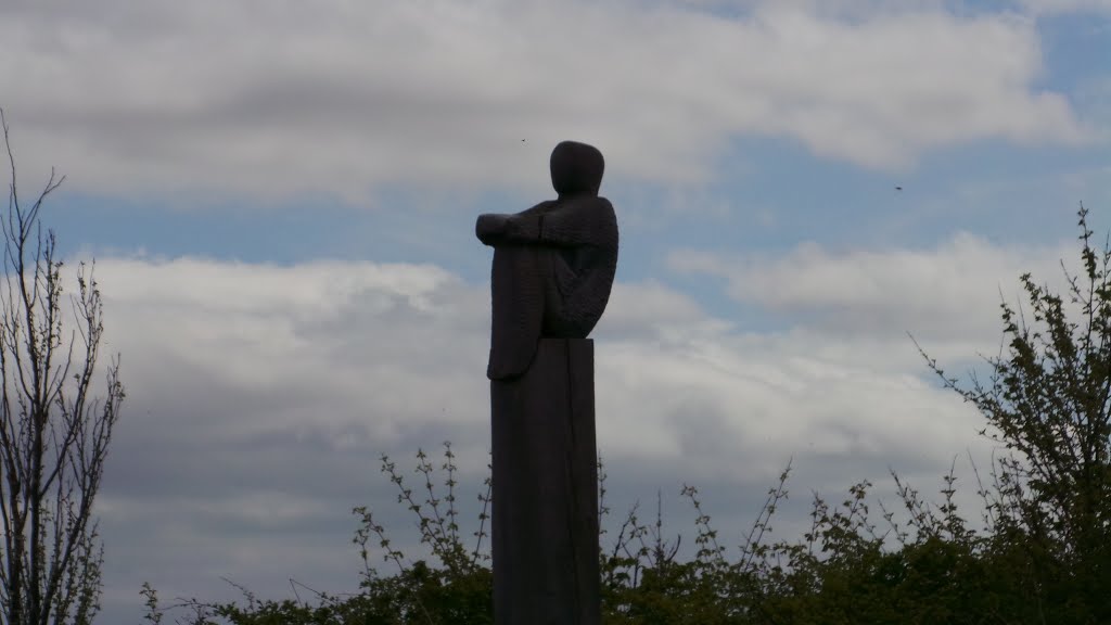 Man on a pole by John Mulder