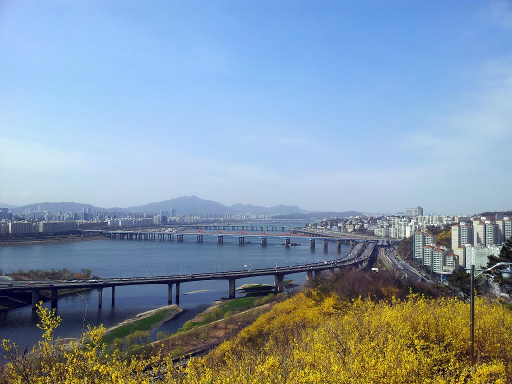 Seoul View from Eungbongsan (Mt.) by Gosotopo