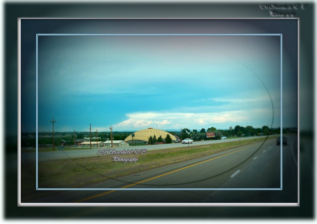 "El pensamiento positivo te ayudara a hacer las cosas mejor~~Positive thinking help to make things better~~ Il Pensiero positivo vi aiuterà a fare di meglio" Zig Ziglar. Sheridan College's Bruce Hoffman Golden Dome from I-90,Sheridan,Wyoming by ╰☆❤JossetteD❤☆╮