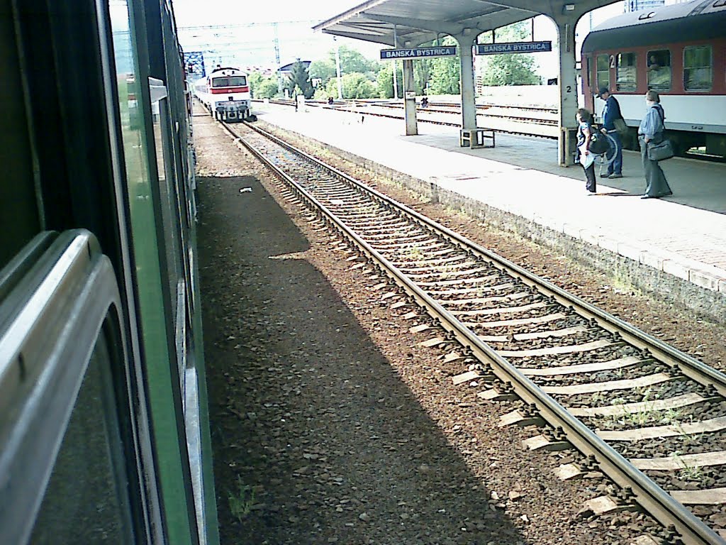 Príchod vlaku na čele s rušnom Michaela do Banskej Bystrici / Check train led by Michaela busy to Banska Bystrica by Denis Ondriškovič