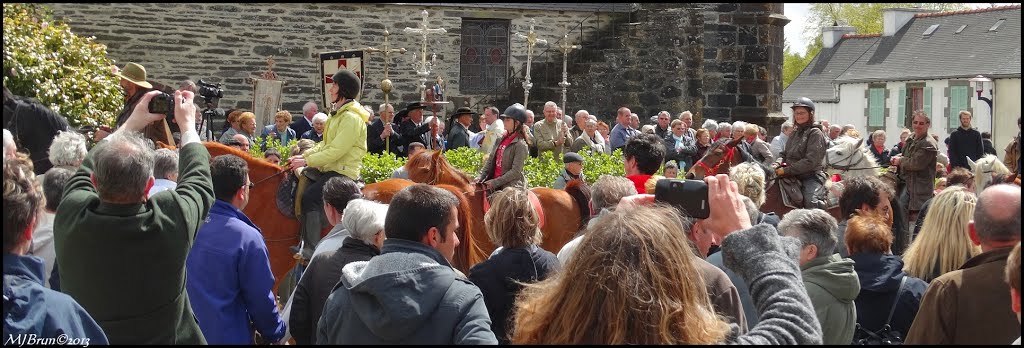 MJB. Fête au village ( Le pardon des chevaux). by Michel Brun