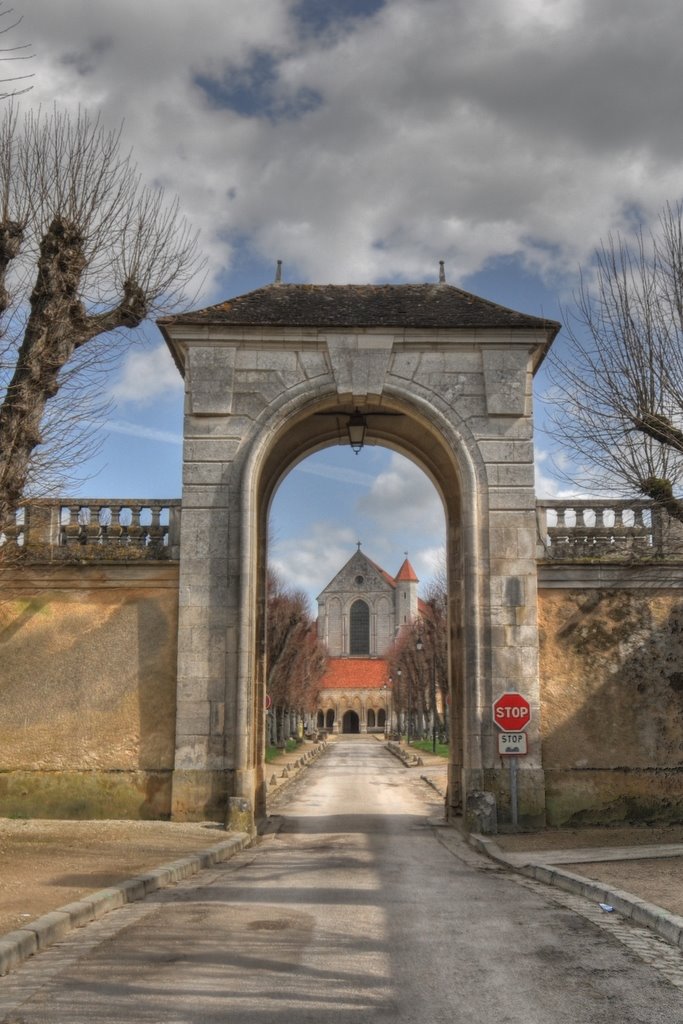 The gateway to Pontigny Abbey by William Stephens