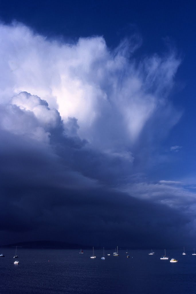 Violent summer showers over the Swansea and Neath valleys by Mike Rice