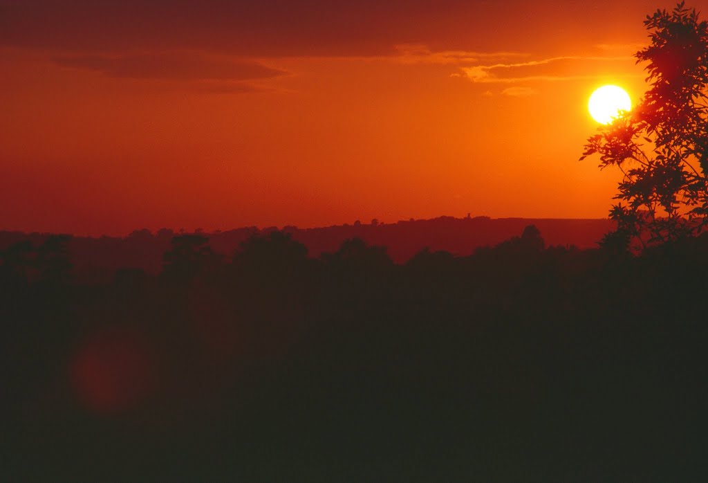 Sunset over Cardiff by mikerc