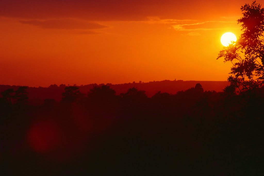 Sunset over Cardiff by mikerc