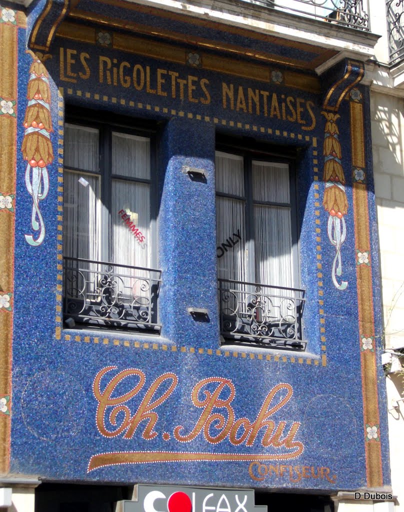 Nantes Façade ancienne des Rigolettes Nantaises Confiserie Charles Bohu by Dubois dominique