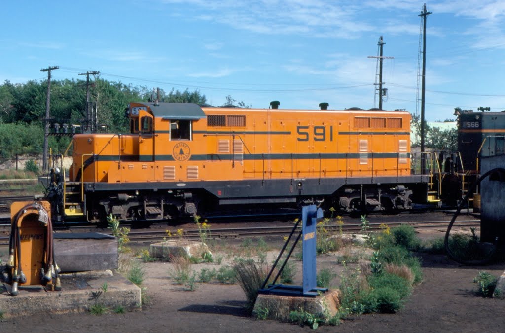 Maine Central Railroad EMD GP7 No. 591 at Rigby Yard, South Portland, ME by Scotch Canadian