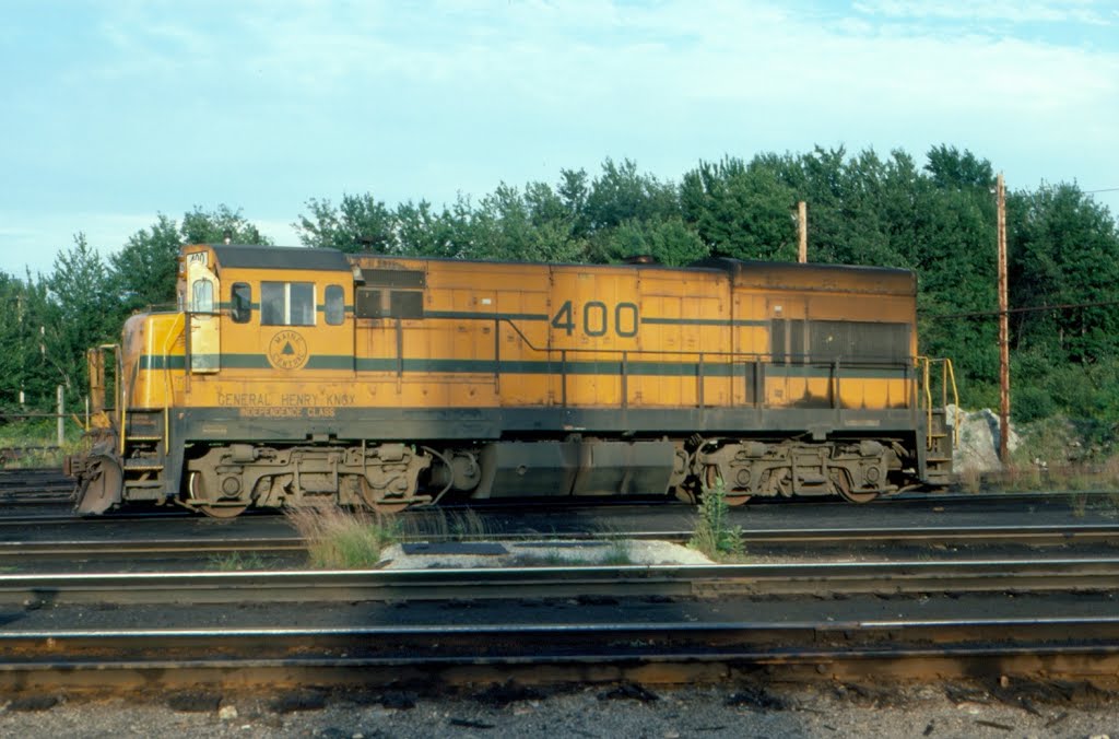 Maine Central Railroad GE, Independence Class, U18B No. 400, "General Henry Knox" at Rigby Yard, South Portland, ME by Scotch Canadian