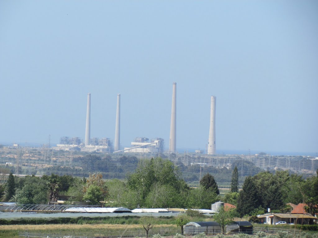 Power plant in Hadera 2 , Israel by Kobi Zilberstein