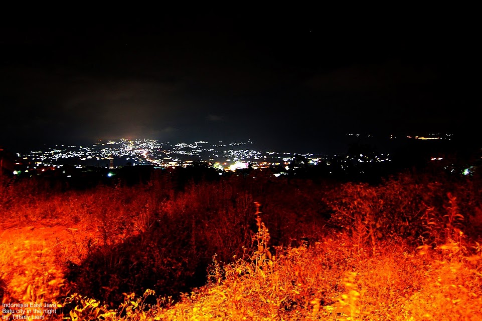 Batu city in the night by Tiffany Liem