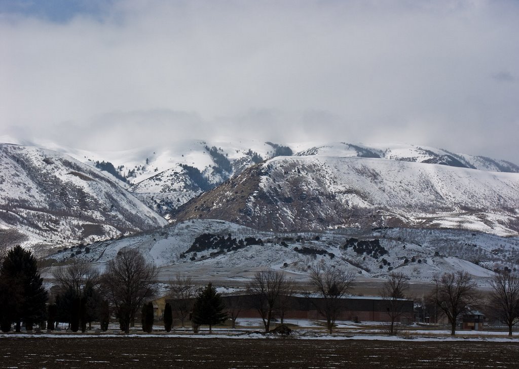 Bannock Range at Dayton, Idaho by Ralph Maughan