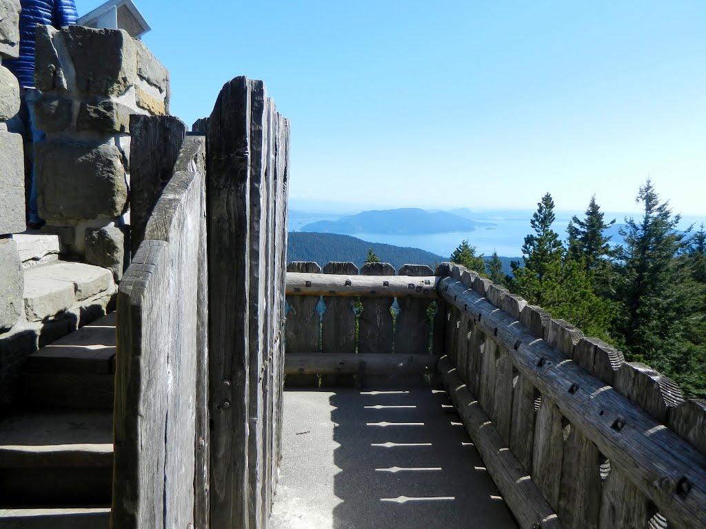 View from Stone Tower, Mt Constitution, Moran State Park, Orcas Island, WA by Alex Tucker