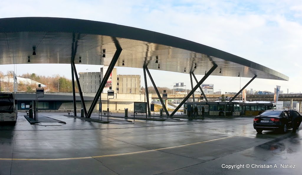 Tram and Bus Station Zurich Airport (ESE) by Christian Natiez