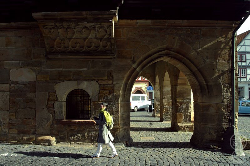 舊市政廳(Altes Rathaus),1512-1516年始建(Unterbau) ,阿斯非爾德(Alsfeld)-西側底層，西元貳零零捌年 by 許's德國古建筑相冊