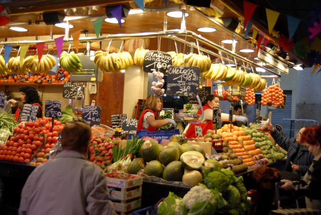 Marché St Josep, La boqueria, Barcelone by Dominique Salé