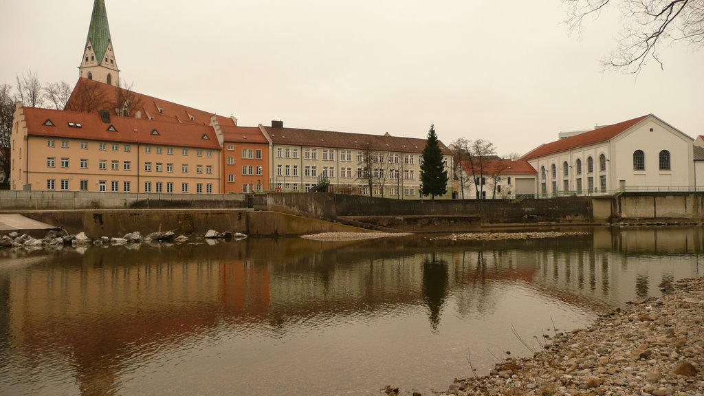 Allgäuer Überlandwerk an Sankt Mang Brücke by Christian-fuehrer