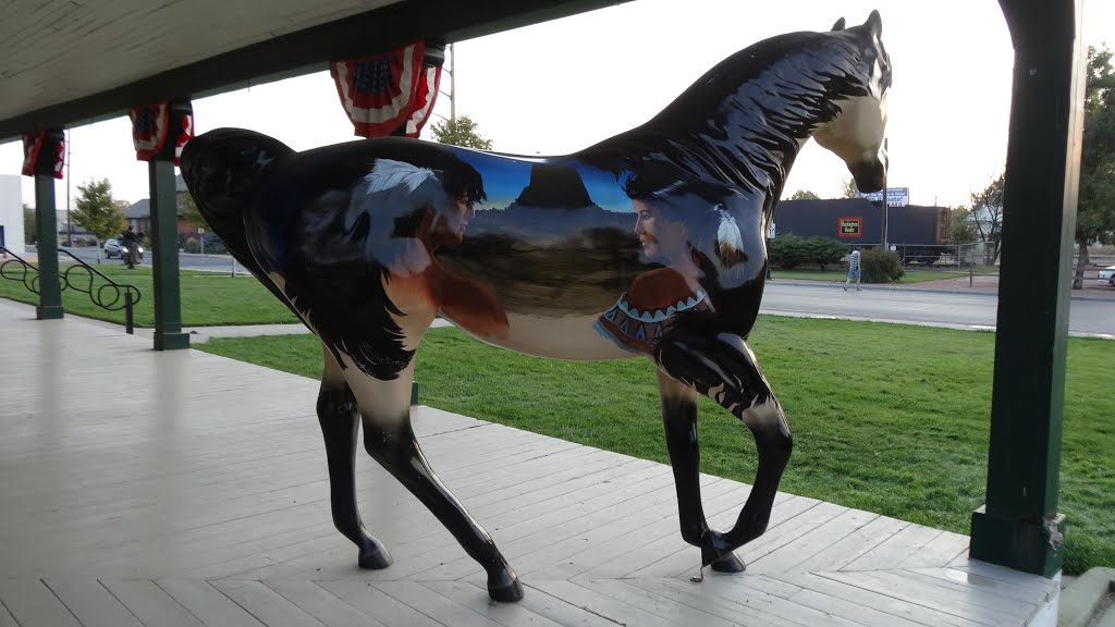 Horse Sculpture, Sheridan Inn, Sheridan, WY by chfstew