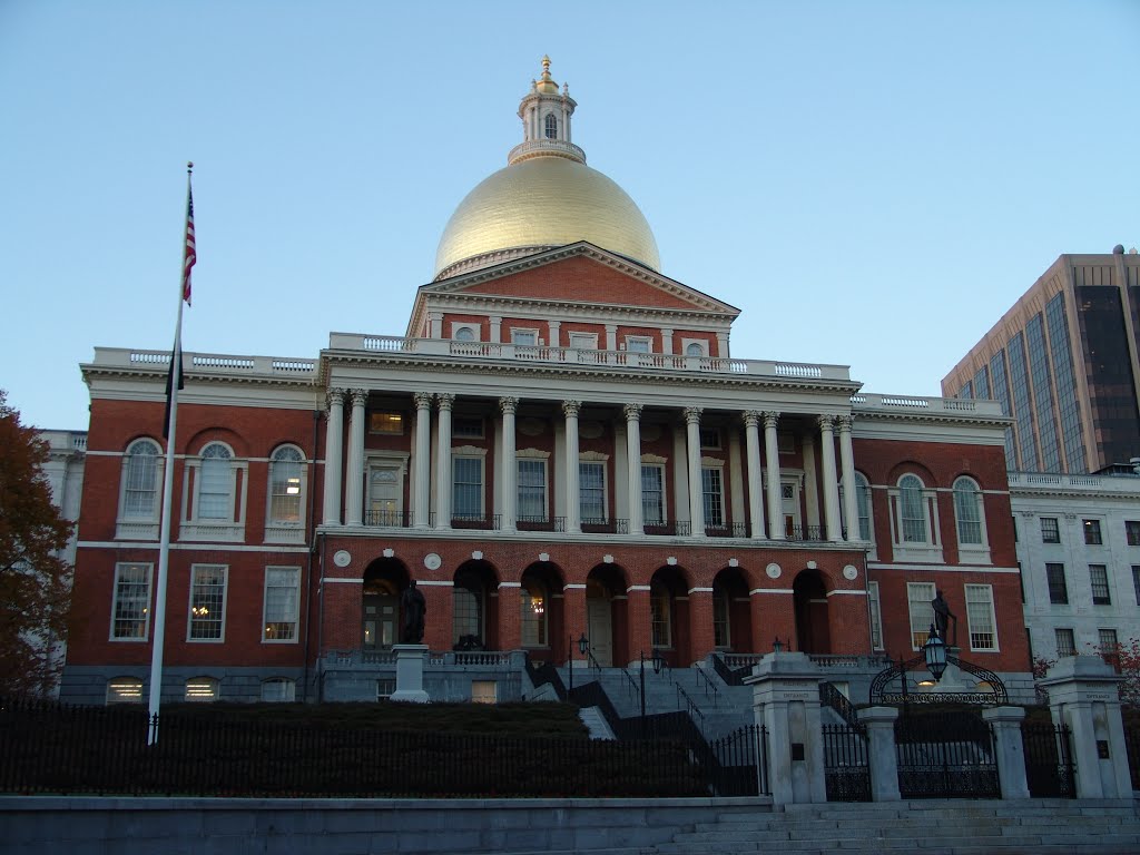 Massachusetts State House by Elwyn Frey