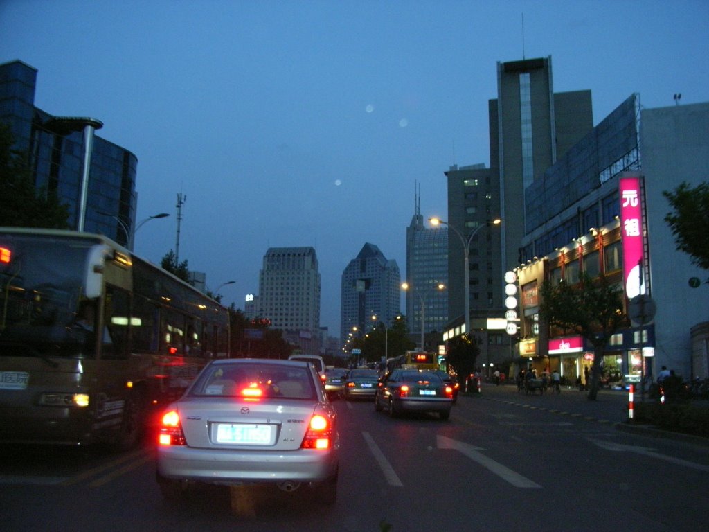 Night scene of moganshan RD/莫干山路夜景 by victor_th