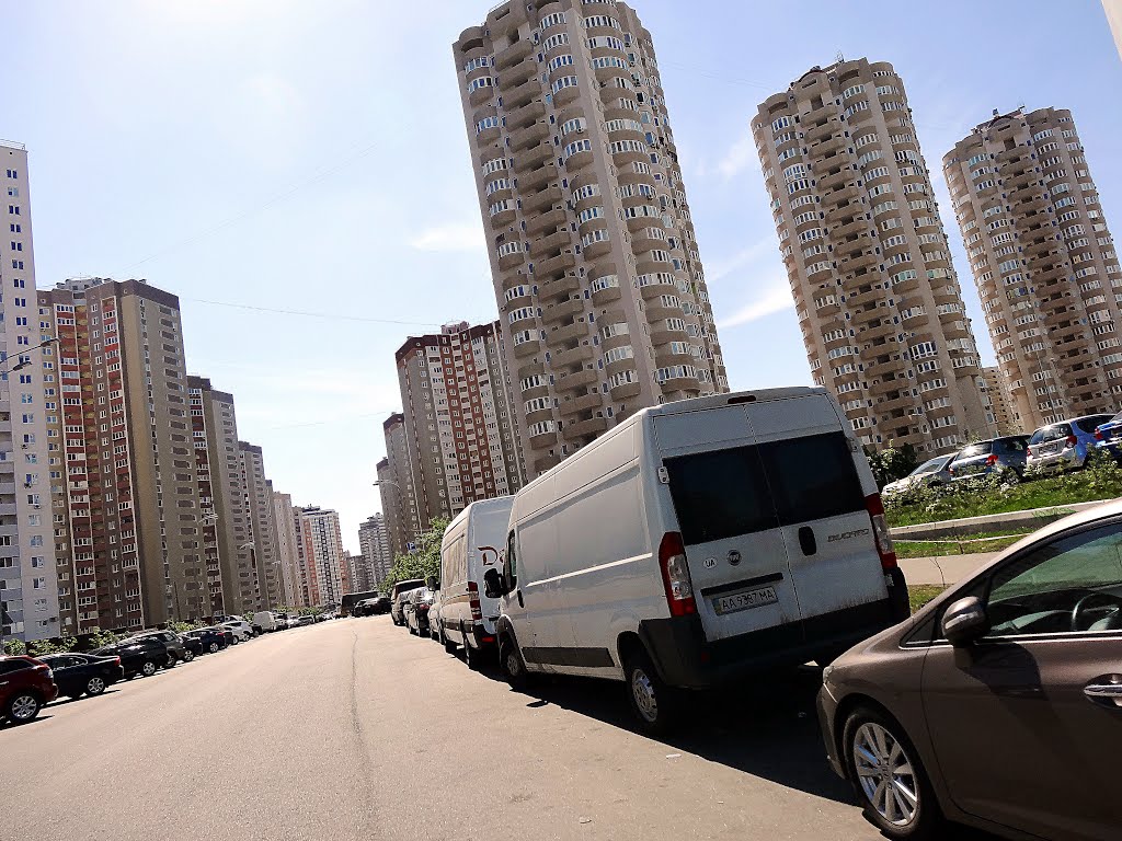 Kyiv, May 2013. New houses in the Left-Bank area by VLAD