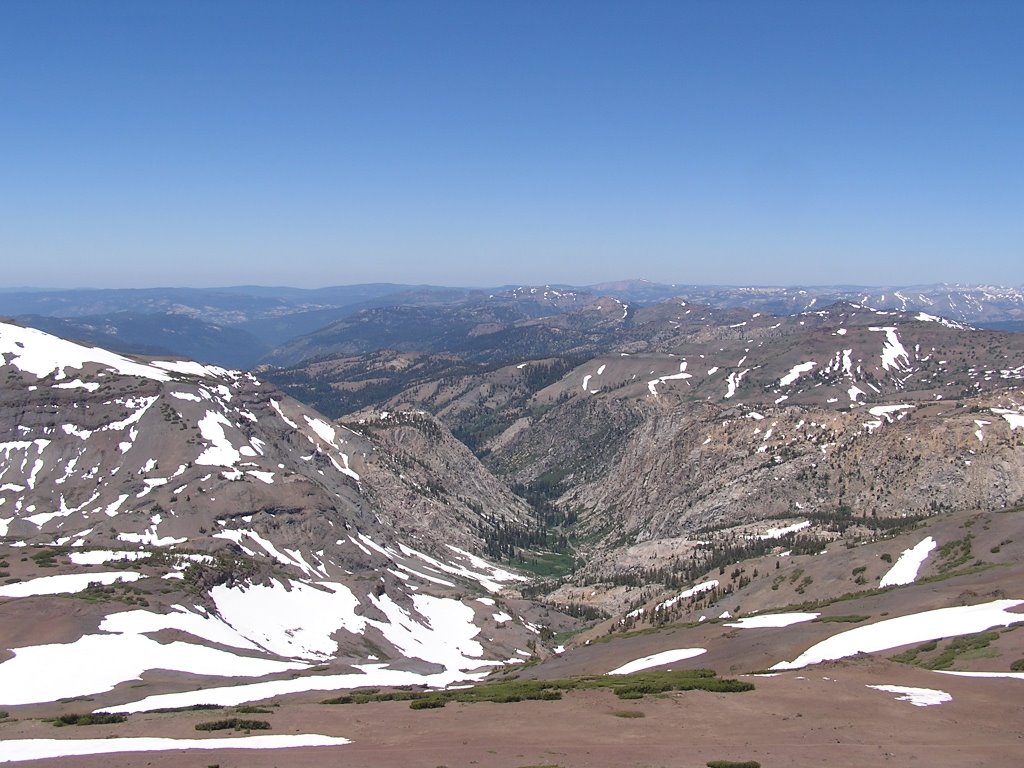 View West Down Hwy 108 Into a Glacial Valley by Ryan Weidert