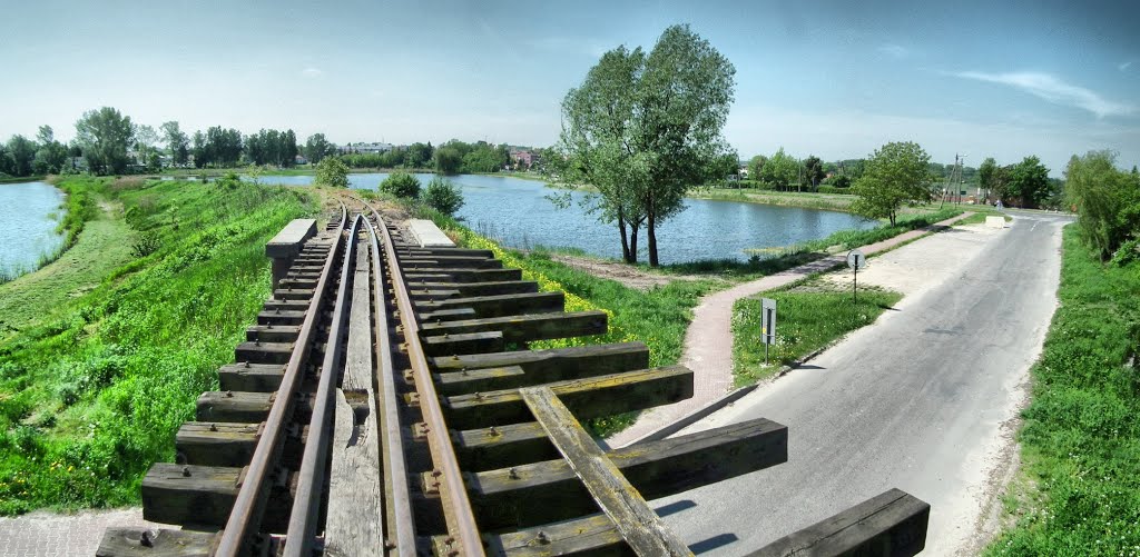 Most wąskotorówki w Opolu Lubelskim by Epegeiro