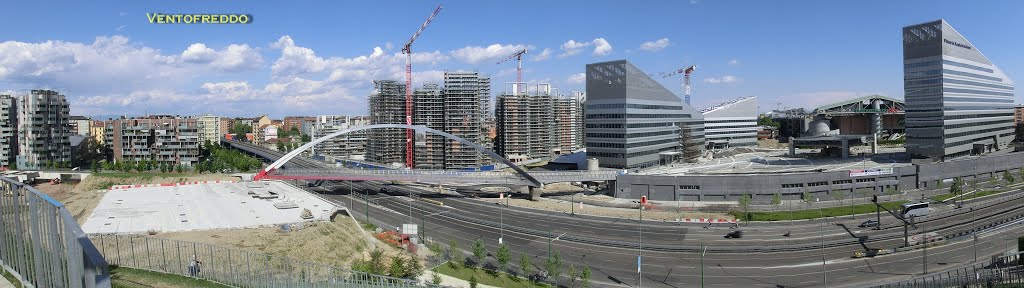 Milano - Panoramica cui cantieri di City Life by ventofreddo