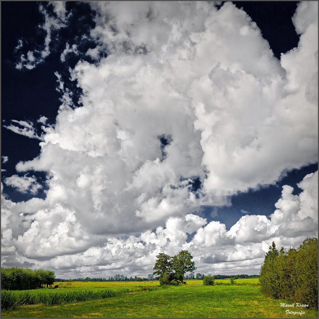 Dutch northwest wind clouds by Marcel Kraan