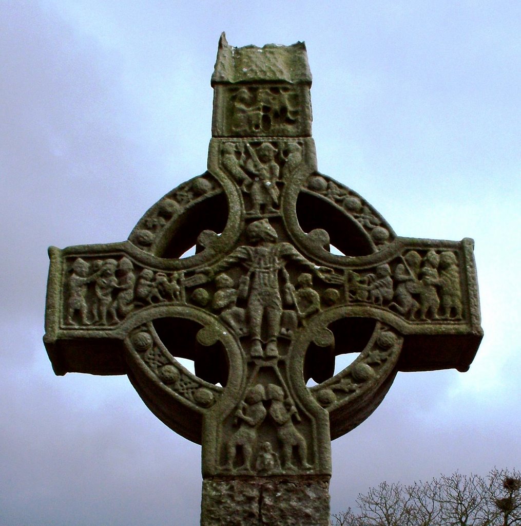 Monasterboice (Ireland): Cemetery, "Long" Cross_5 (Titel) by kisstamas36