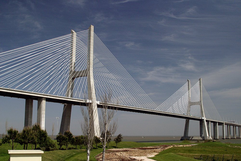 Vasco da Gamma Bridge, Lisbon by David Knight