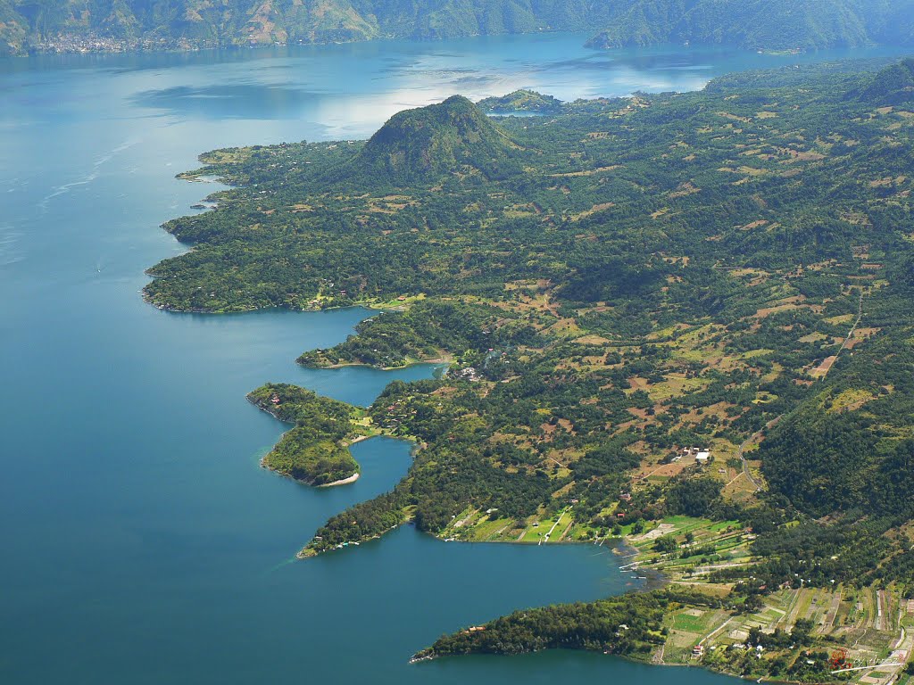 The Verdant Green Shore of Lago de Atitlan by Arroz Marisco