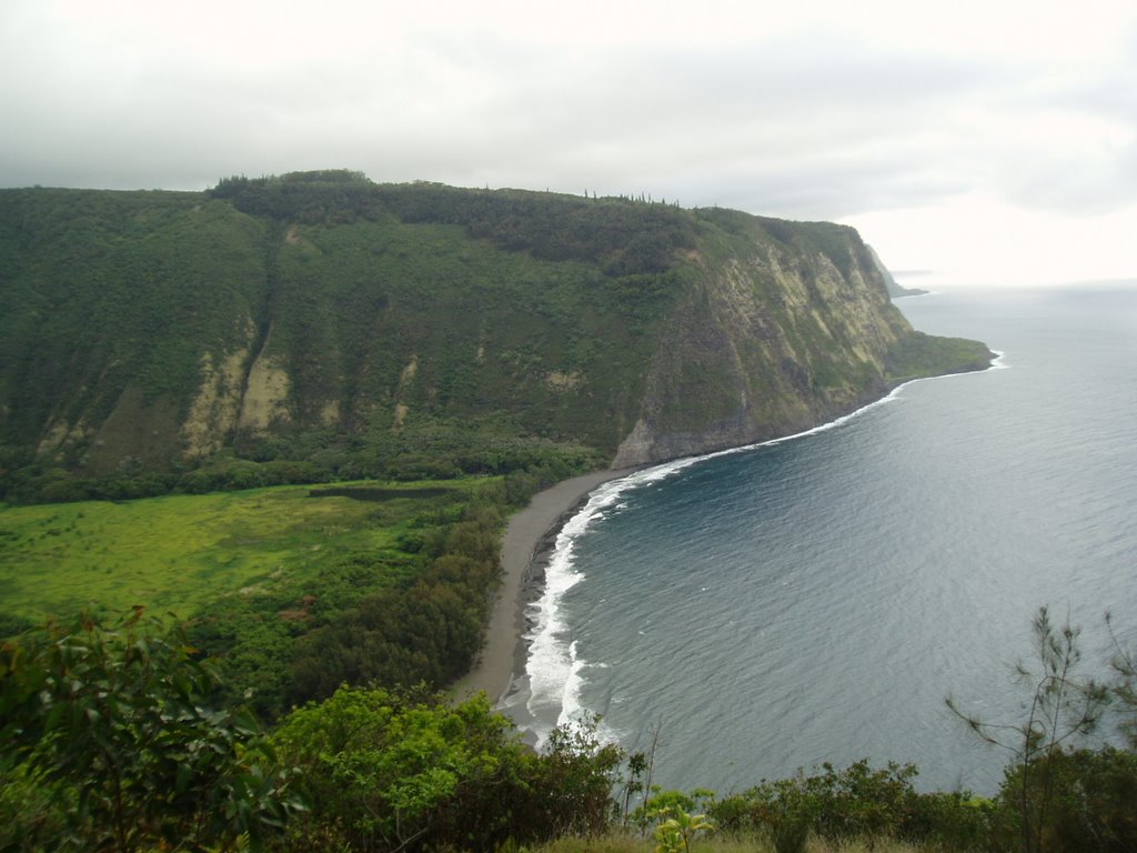 Waipio Valley & black sand beach by Ksenia Russia