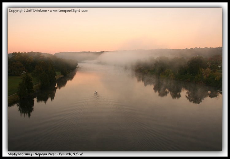 Misty Morning on the Nepean River, Penrith, New South Wales. by tempestlight