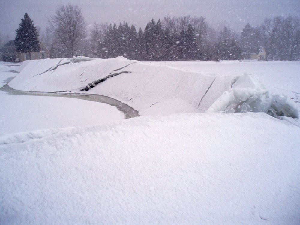 Pressure ridge Houghton lake by pixelpusher