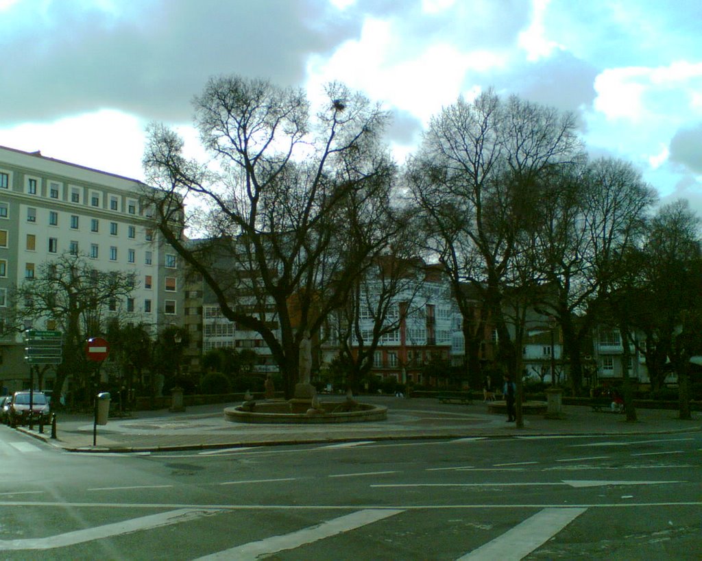 Plaza de España desde la calle de la Torre (La Coruña) by SlimJean