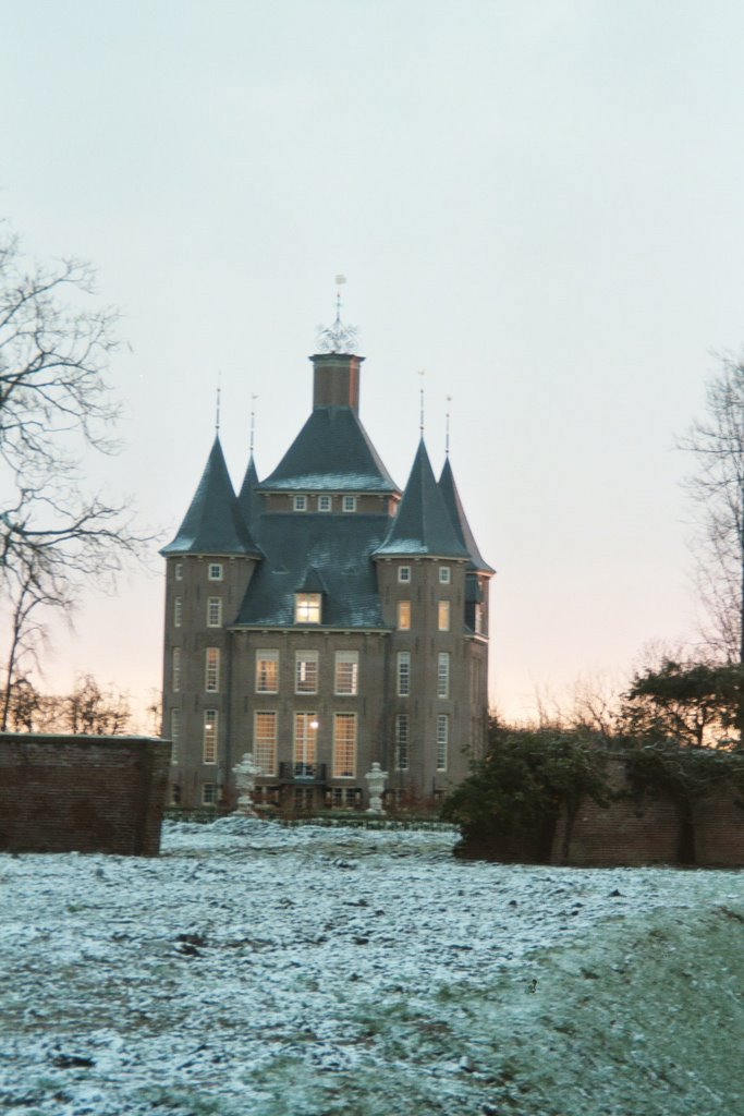 Kasteel Heemstede in de winter van 2002, Houten by David Jimmink