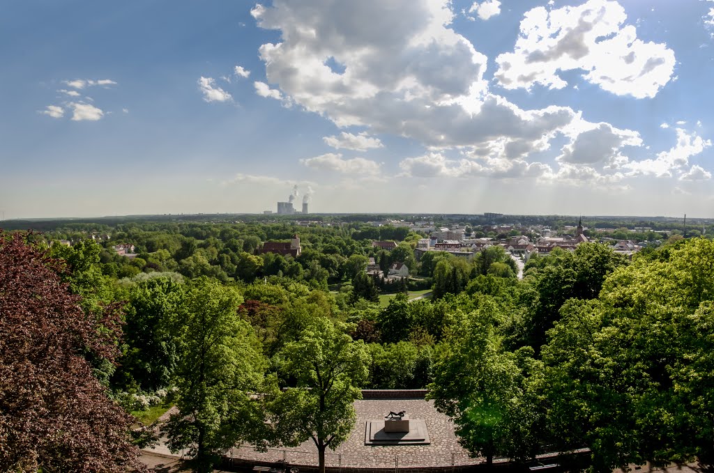 Panorama der Stadt Spremberg - Perle der Niederlausitz by axking77