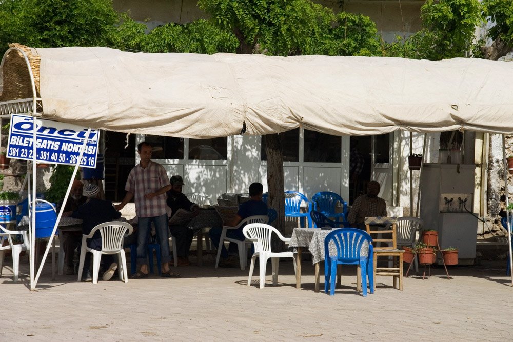 Cafe in smaal village (kavak?) by fritsviss