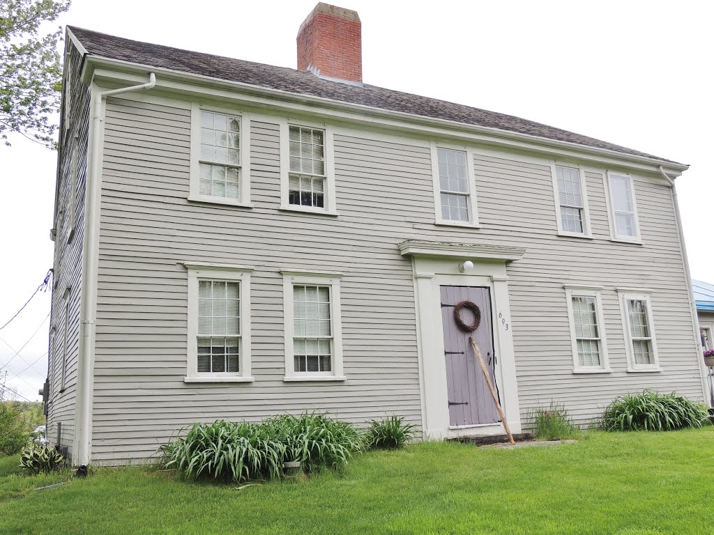 1784 Lt. Richard (or John) Hathorn(e) House; 693 Middle Road, Woolwich, Maine by Taoab