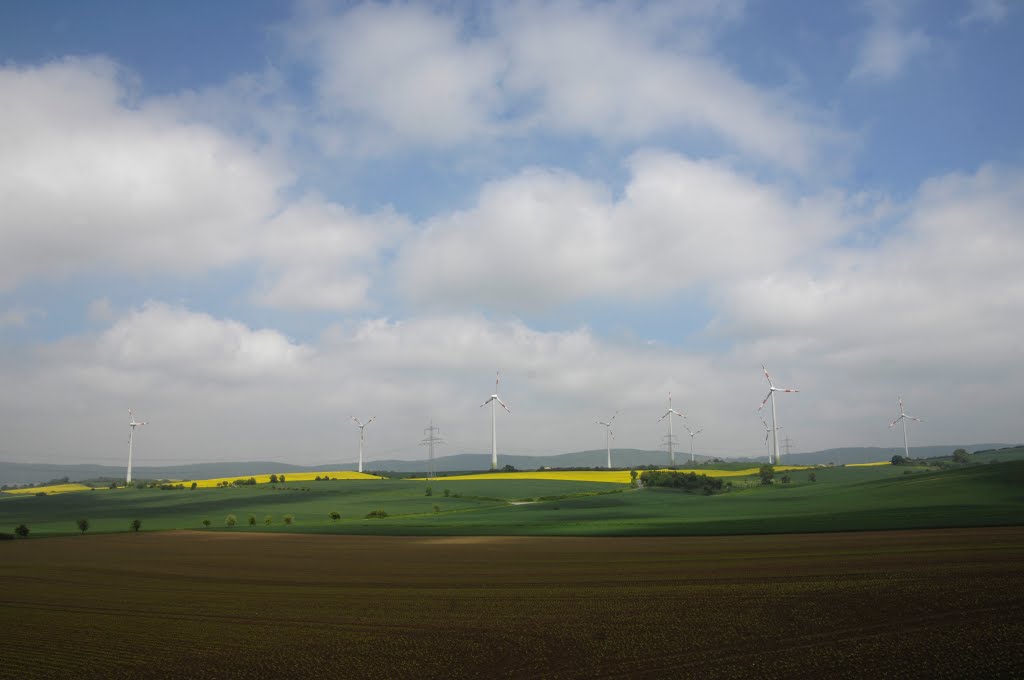 Weserbergland in der Nähe von Tuchtfeld by Uwe Gehring