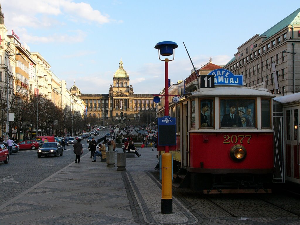 Tschechische Republik, Prag, Wenzelsplatz by westfale1958